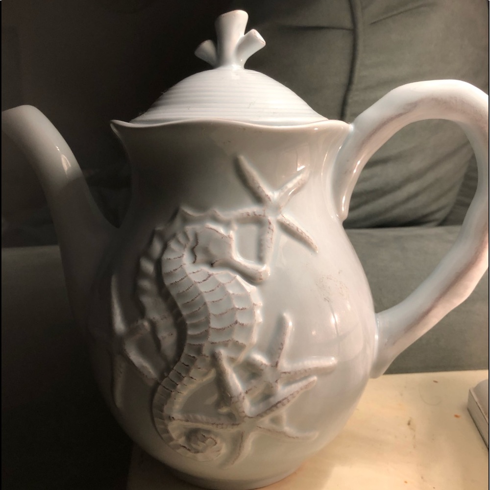Pale Light blue Beautiful  Tea pot/